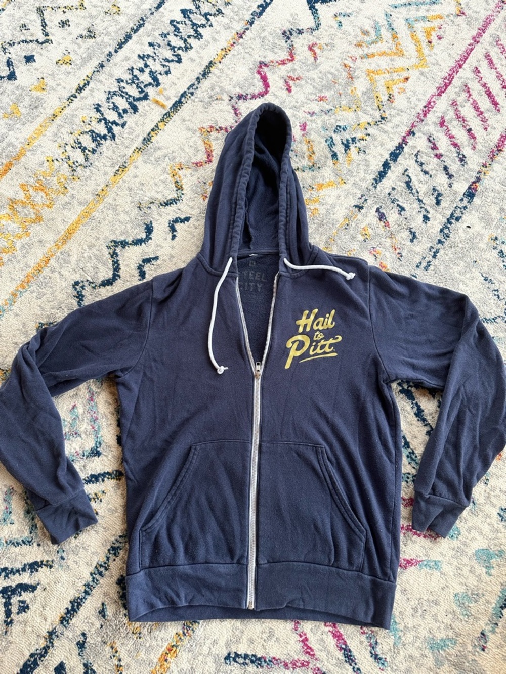 Steel City Pitt University Zip Up Sweatshirt
